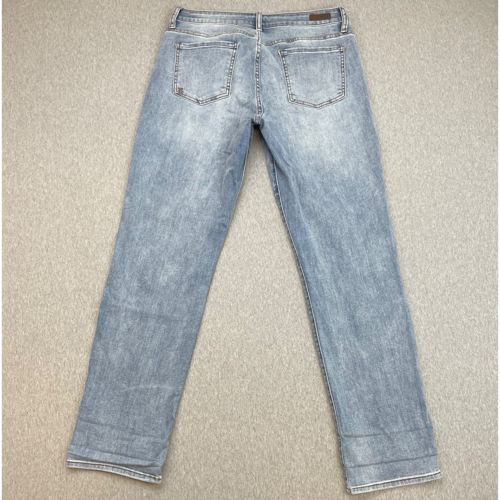 Kut From The Kloth Jeans Womens 10 Blue Cotton Blend Stretch Boyfriend Mid-Rise - Picture 2 of 7